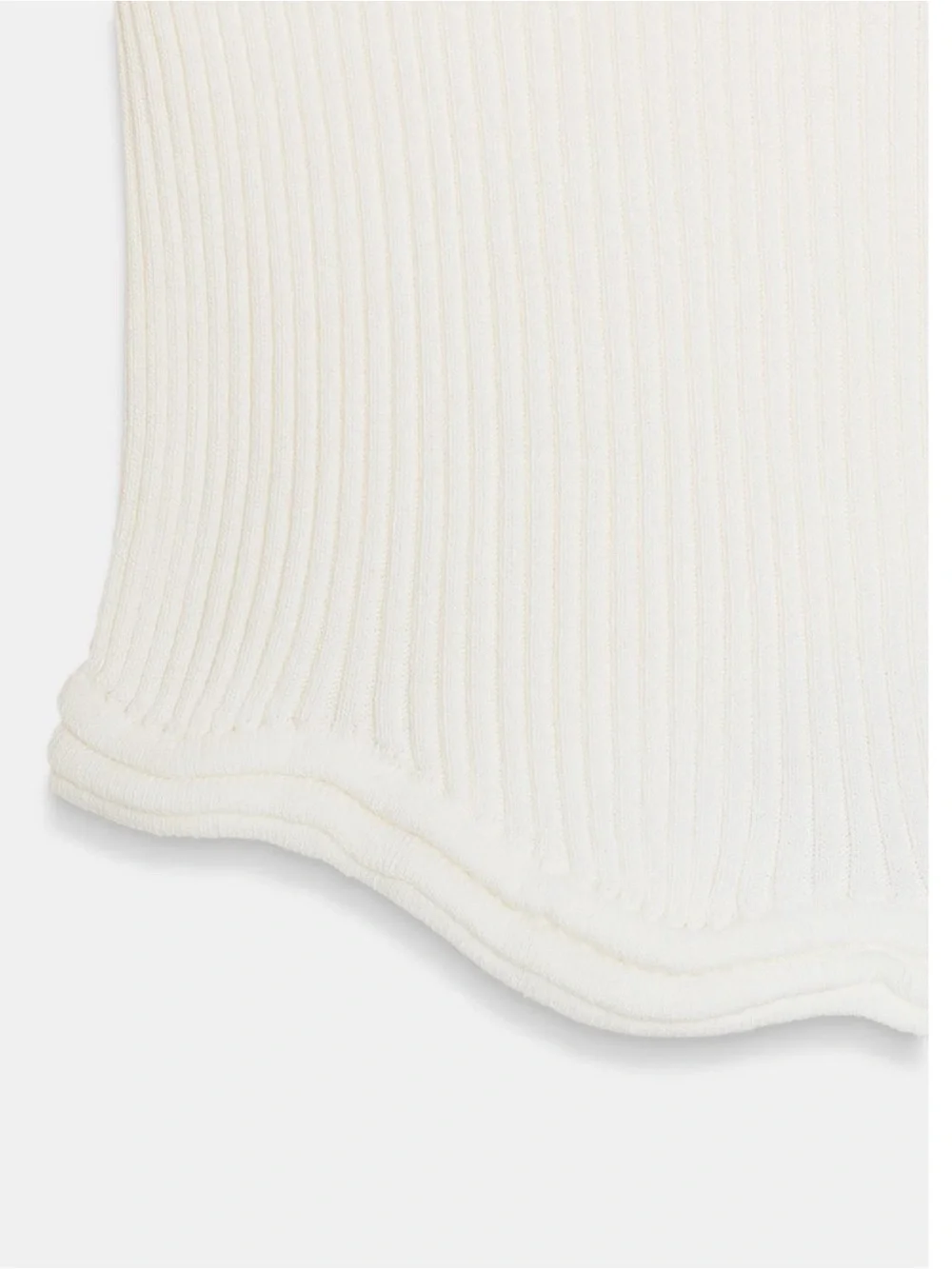 NWT Zara asymmetric rib knit top